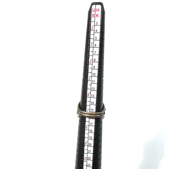 Vintage Sterling Silver Native American Turquoise Feather Ring size 7 - Picture 8 of 10